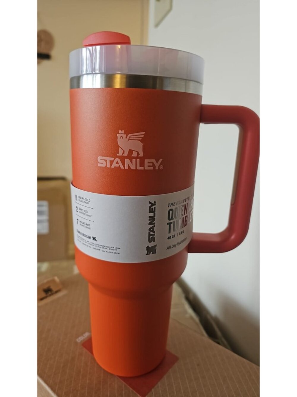 Stanley Red Insulated Stainless Steel Travel Tumbler New In Box